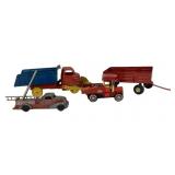 Ertl company metal trailer, Hubley kiddie toy
