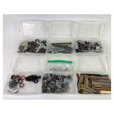 Hardware: washers, lag bolts, staples, indestro