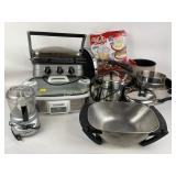 Pots, Casserole crock pot, cuisinart griddler,