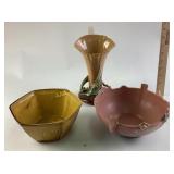 Roseville Ceramic Bowls and Vase
