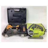 Bostitch Brad nailer, ryobi saw