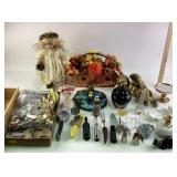 Jim shore ornament, Avon black amethyst canister