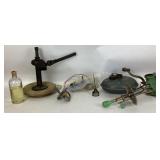 Arcade coffee grinder, kimball ball bearing jack,