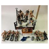 Wrestlers, ring, accessories Triple H, Sean