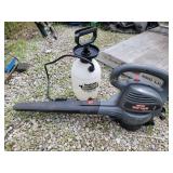 craftsman electric blower and Hudson sprayer