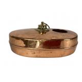 Copper bed/foot warmer with baby bottle warmer
