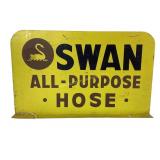"Swan all purpose hose" metal sign 15inx9in