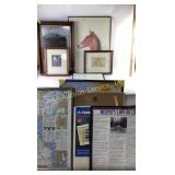 Framed Art: the Filly, James Crow, Shy Girl and