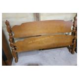 Full size bed headboard and footboard, some