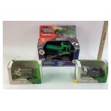 Buddy L Tractor and John Deere Toy Trucks in Origi