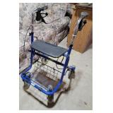 Nova walker with seat, tires have alot of wear