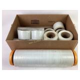 Plastic wrap, shipping tape