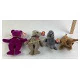 Ty Beanie Babies Including Millennium Bear, Tiny t