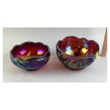 Multi Color Reflective Iridescent Pressed Glass Bo