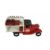 Wooden Coca Cola truck with wooden toy coke