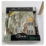 Gibson Duchess 48-Piece Flatware Combo Set With St