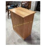 Tall Wooden Storage Chest, Laundry Hamper with