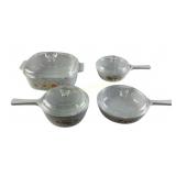 Corning Ware Butterfly Gold Cookware with Lids Wea
