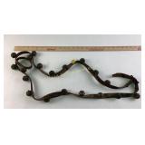 Leather Strap with Metal Sleigh Bells