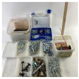 Hardware: peg board straight hooks and hooks,