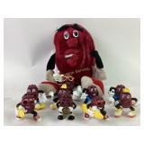 California Raisins qty 9, (1) large plush