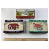 Plasticville USA Model Building Kits Including Chu