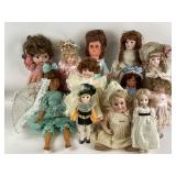 Wooden doll with parasol, camellia garden