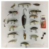 Fishing lures: Johnsonï¿½s silver minnow, mepps