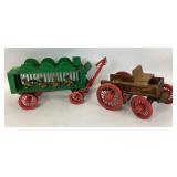 Circus tiger wagon toy, wooden wagon toy, some