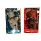 GUND Collectors Bears 1997 and 1995. In good