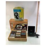 Cassettes, slyvania dvd player, digital photo