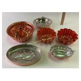 Baking molds, qty 6, vintage