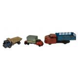 Hubley dump truck toy, Wyandottie Toys metal