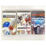 PSP games: Madden 10, Brunswick bowling, Shaun