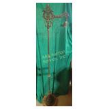 Bridge floor lamp, rust on base