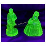 Vaseline Glass colon Victorian lady and Boyd