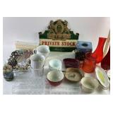 Haffenreffer malt liquor advertising - cardboard,