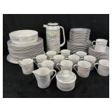 Mikasa China salad plates and cups, plates, and a