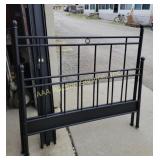 Full size bed headboard, footboard and rails