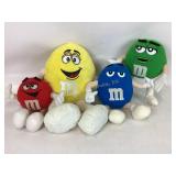 M&M plush characters, qty 4