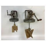 Dazey 60H butter churn and unmarked butter churn,