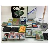 Playing card, dishes, deck of cards, a othello