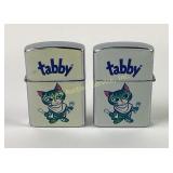 (2) NOS Continental Tabby lighters
