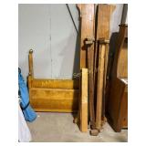 Wood Double Headboard, Footboard, Sideboards &