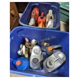 Motor Oil, WD-40, Woolite Deep Steam Cleaner,