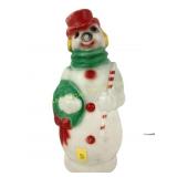 Christmas snowman blow mold. Works.