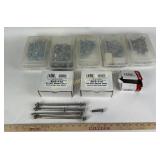 Hardware: screwdriver head bolts, flat head wood