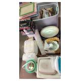 Tupperware, crockpots, shaved, ice, machine, candl