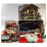 Christmas Decorations and Nativity Scene Figures