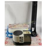 Honeywell rotating fan (powers on, tested),